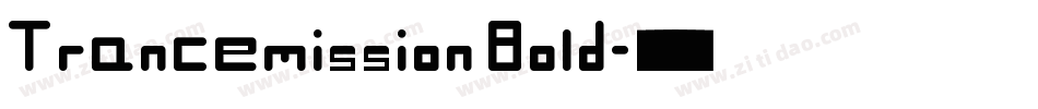 Trancemission Bold字体转换